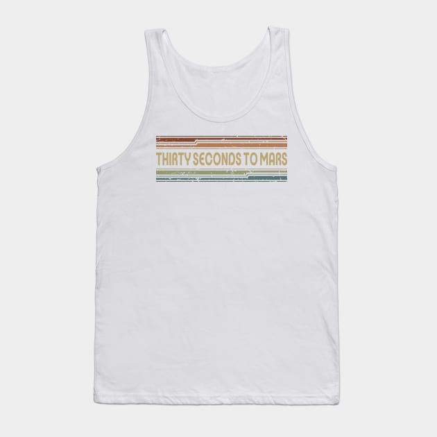 Thirty Seconds To Mars Retro Lines Tank Top by casetifymask